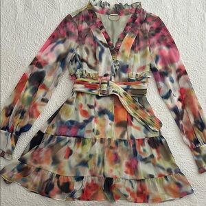 Alexis Multicolor Abstract Dress